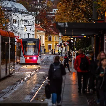 Апартаменты Torgalmenningen Town Square, Yet Quiet, Elevator In Building *