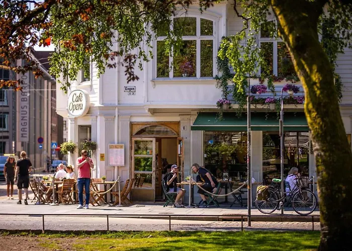 Torgalmenningen Town Square, Yet Quiet, Elevator In Building Bergen